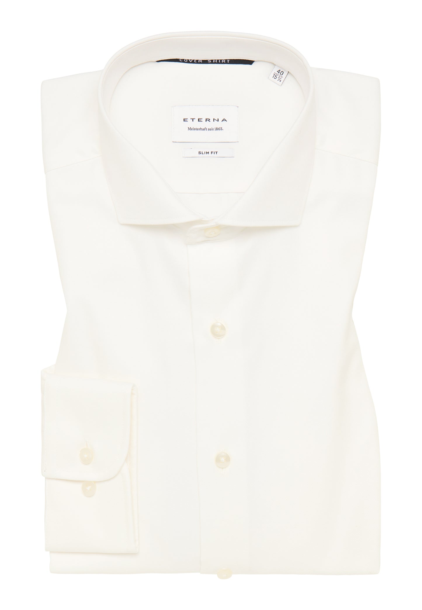 ETERNA LANGARM HEMD SLIM FIT COVER SHIRT TWILL BEIGE