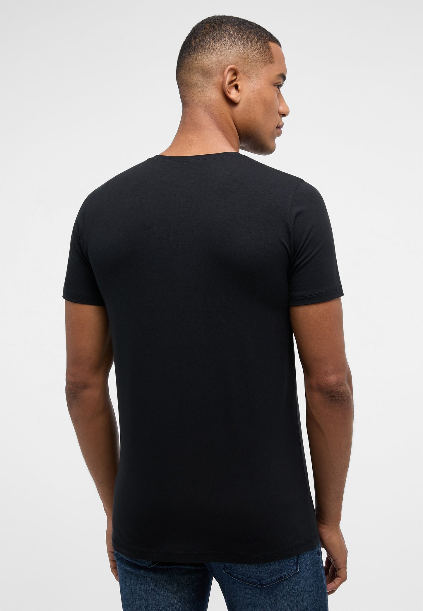 1863 BY ETERNA T-SHIRT TONI SCHWARZ