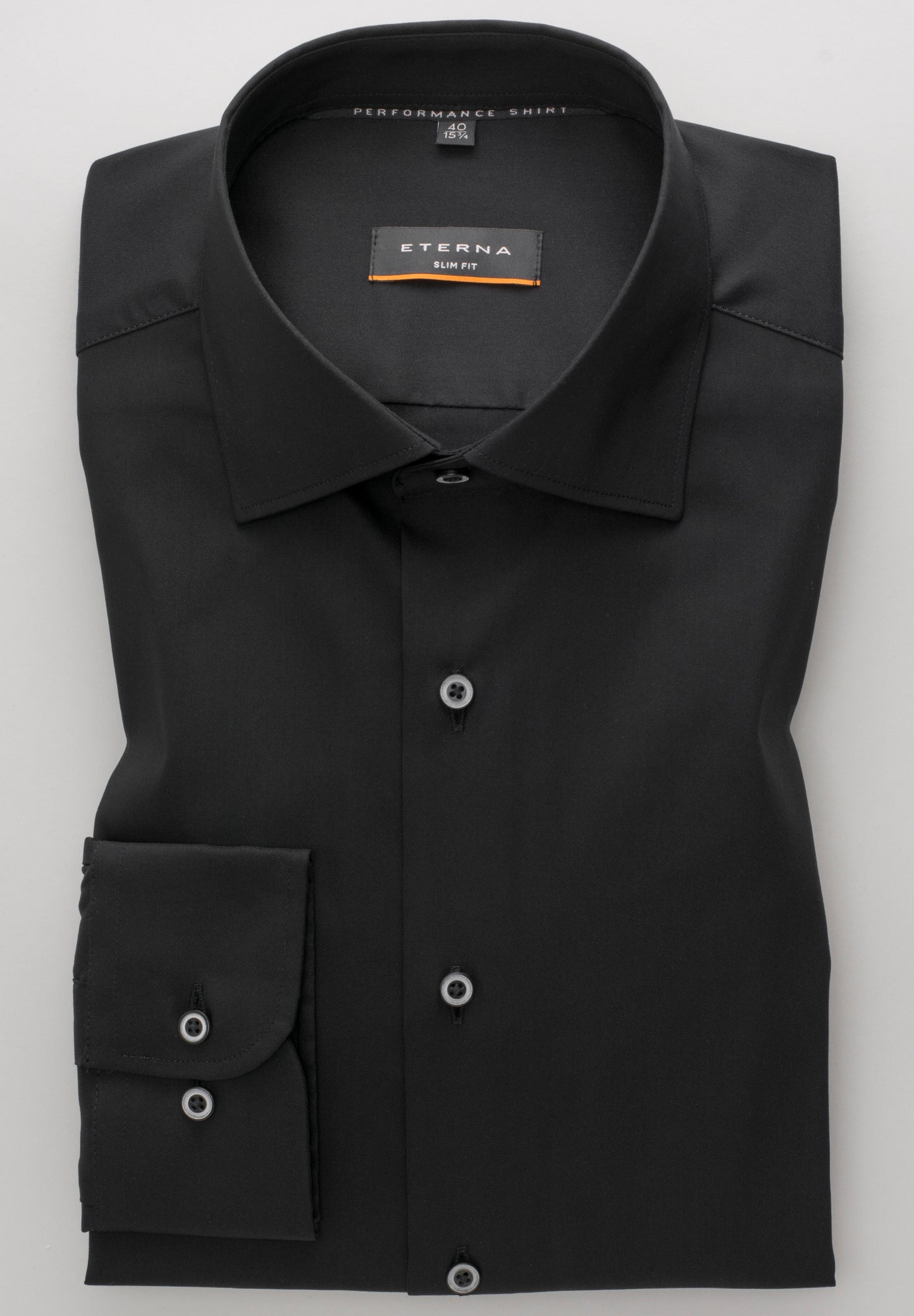 ETERNA LANGARM HEMD SLIM FIT PERFORMANCE SHIRT SCHWARZ