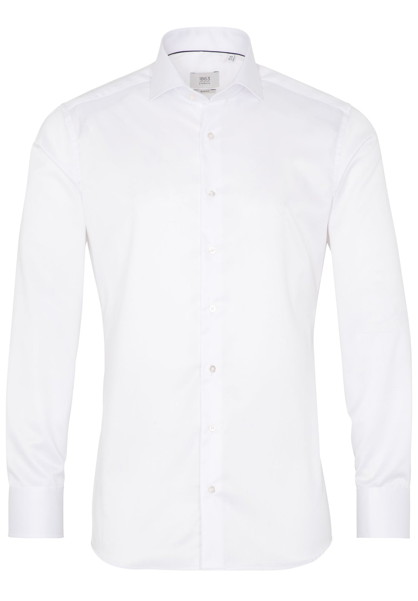 ETERNA LANGARM HEMD LUXURY SHIRT SLIM FIT UNI TWILL WEISS