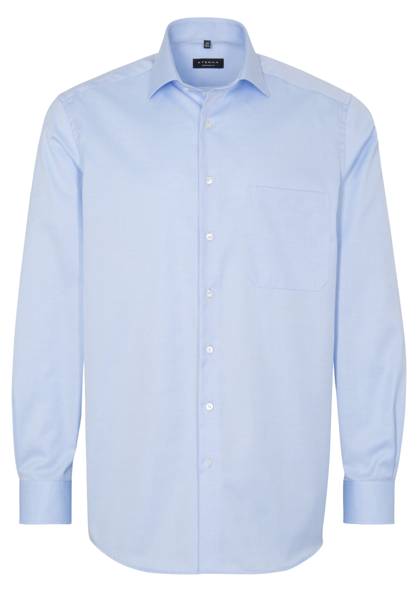 ETERNA LANGARM HEMD COMFORT FIT COVER SHIRT HELLBLAU