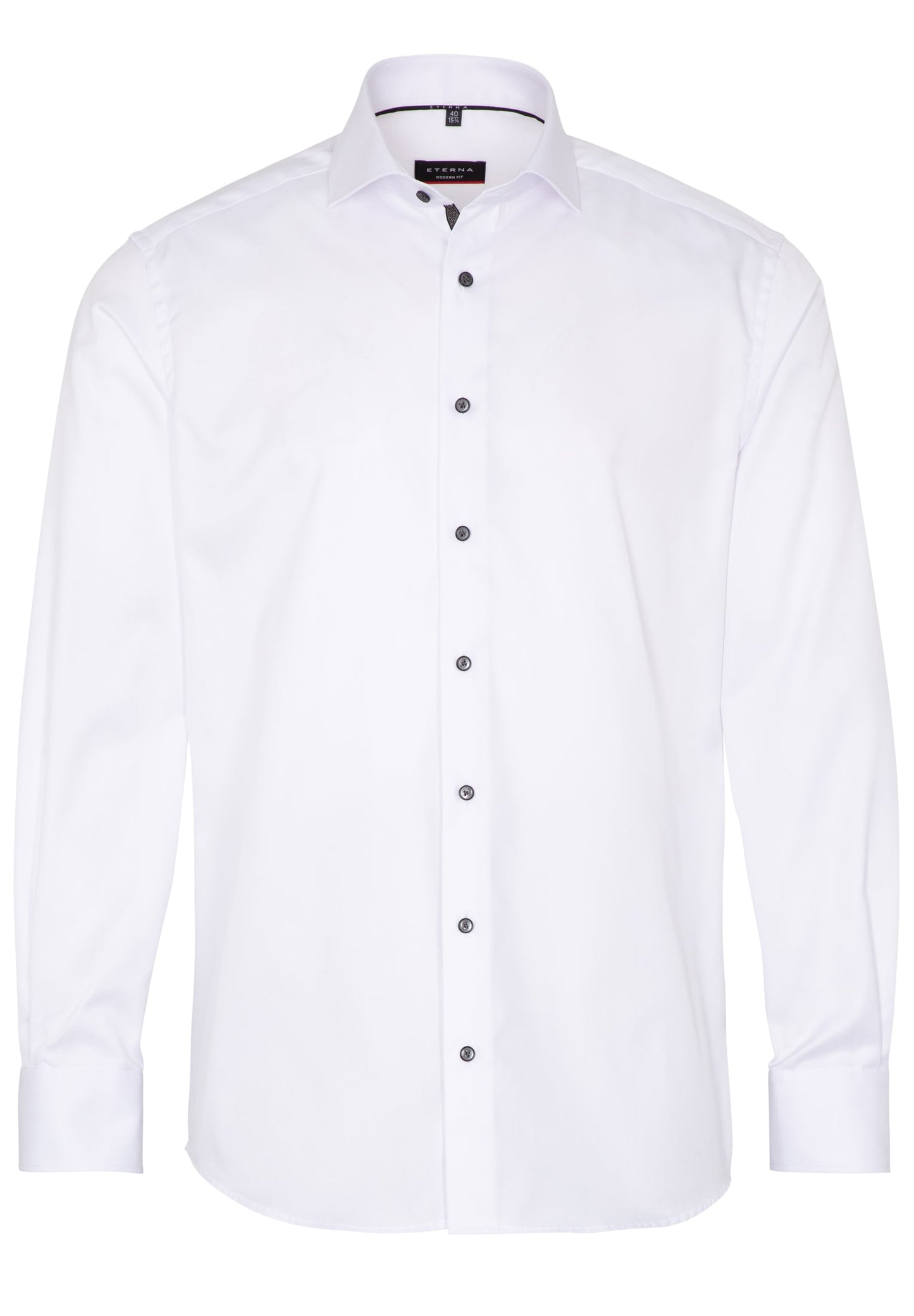 ETERNA LANGARM HEMD MODERN FIT COVER SHIRT TWILL WEISS