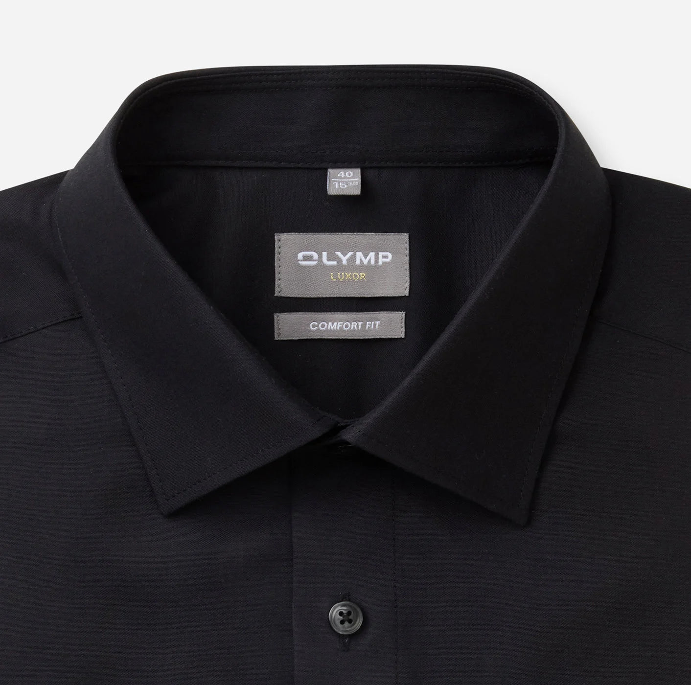 OLYMP LUXOR COMFORT FIT UNI LANGARM HEMD SCHWARZ