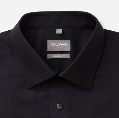 OLYMP LUXOR COMFORT FIT UNI LANGARM HEMD SCHWARZ