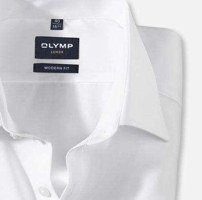 OLYMP UNI LANGARM HEMD MODERN FIT WEISS