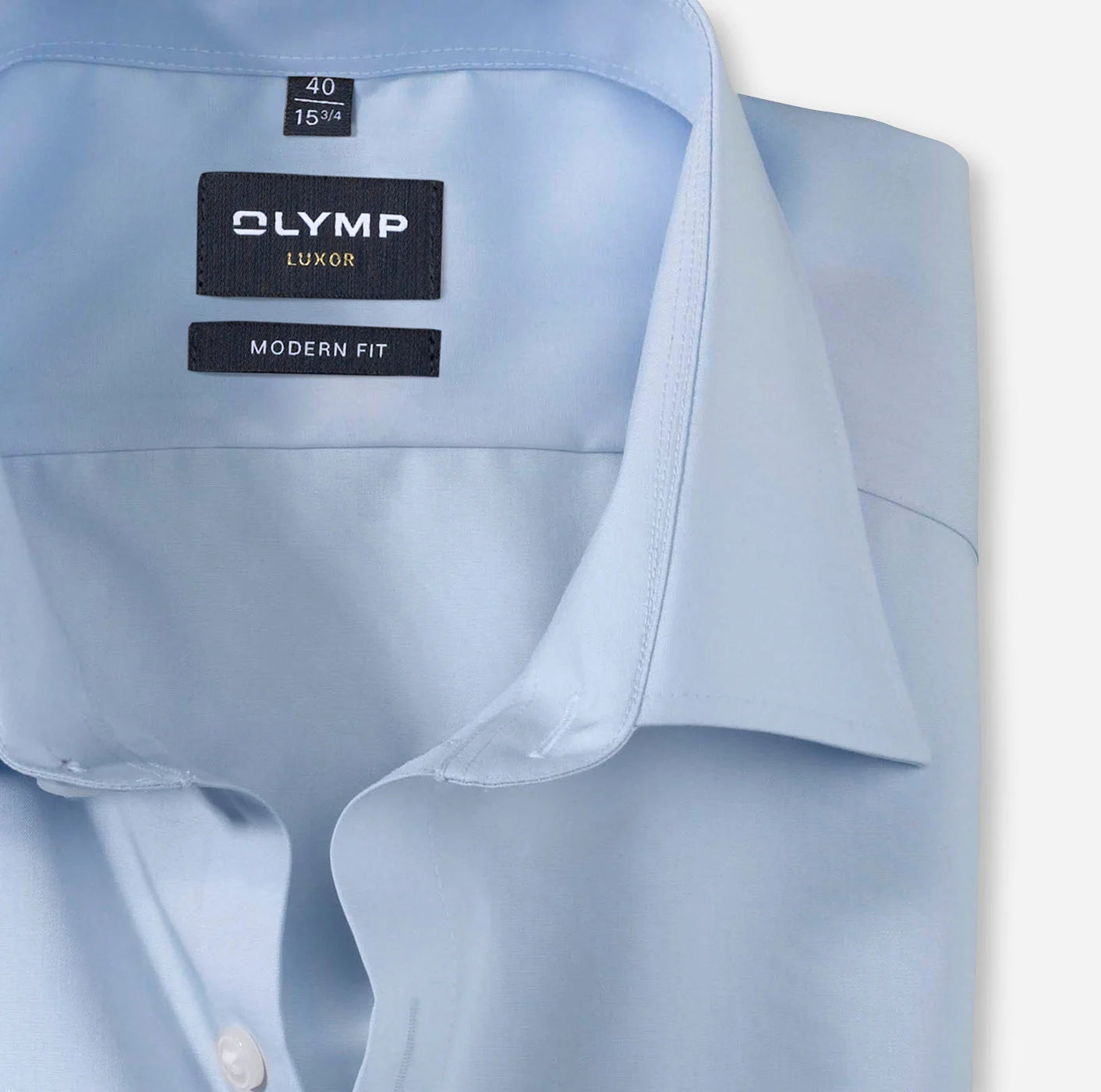 OLYMP UNI LANGARM HEMD MODERN FIT HELLBLAU