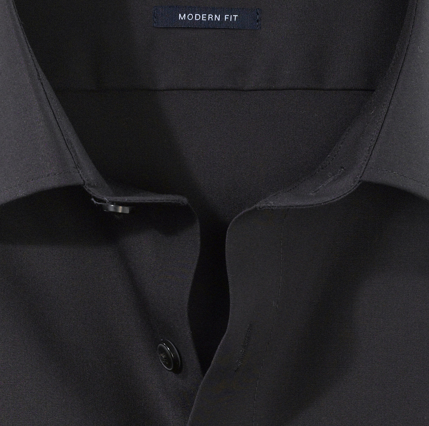 OLYMP UNI LANGARM HEMD MODERN FIT SCHWARZ
