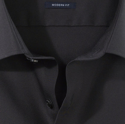 OLYMP UNI LANGARM HEMD MODERN FIT SCHWARZ