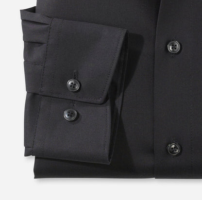 OLYMP UNI LANGARM HEMD MODERN FIT SCHWARZ