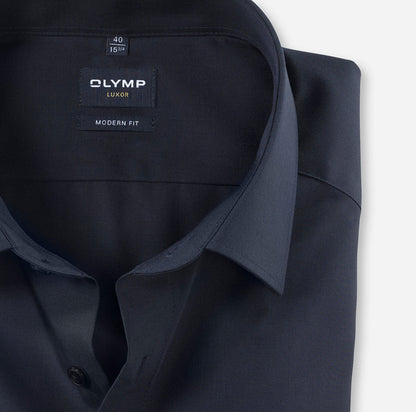 OLYMP FIL Á FIL LANGARM HEMD MODERN FIT INDIGO
