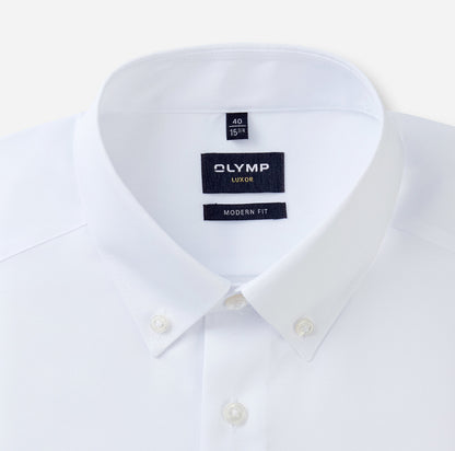 OLYMP UNI LANGARM HEMD MODERN FIT WEISS