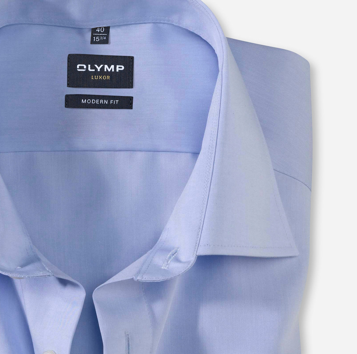 OLYMP CHAMBRAY LANGARM HEMD MODERN FIT BLAU
