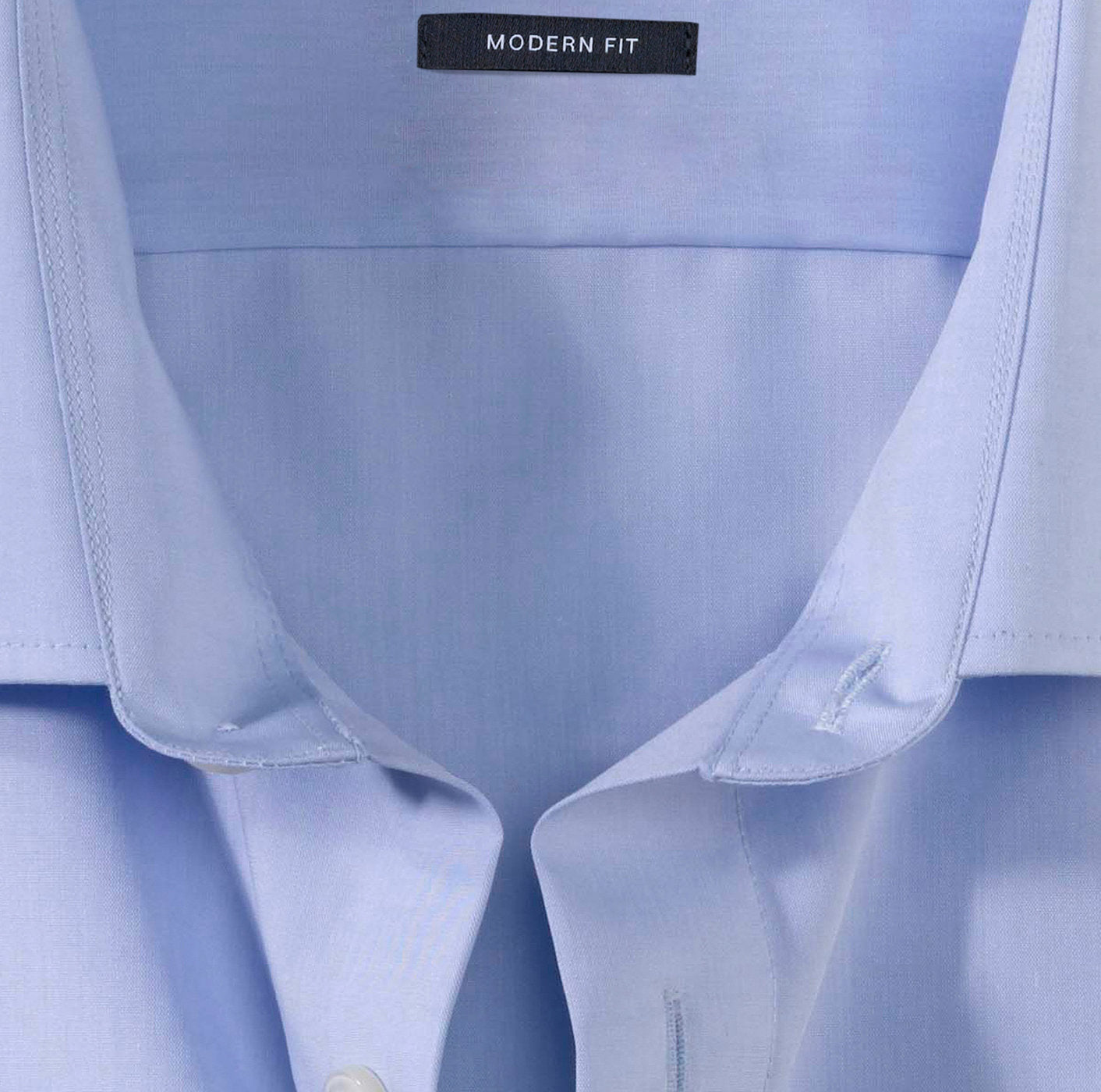 OLYMP CHAMBRAY LANGARM HEMD MODERN FIT BLAU