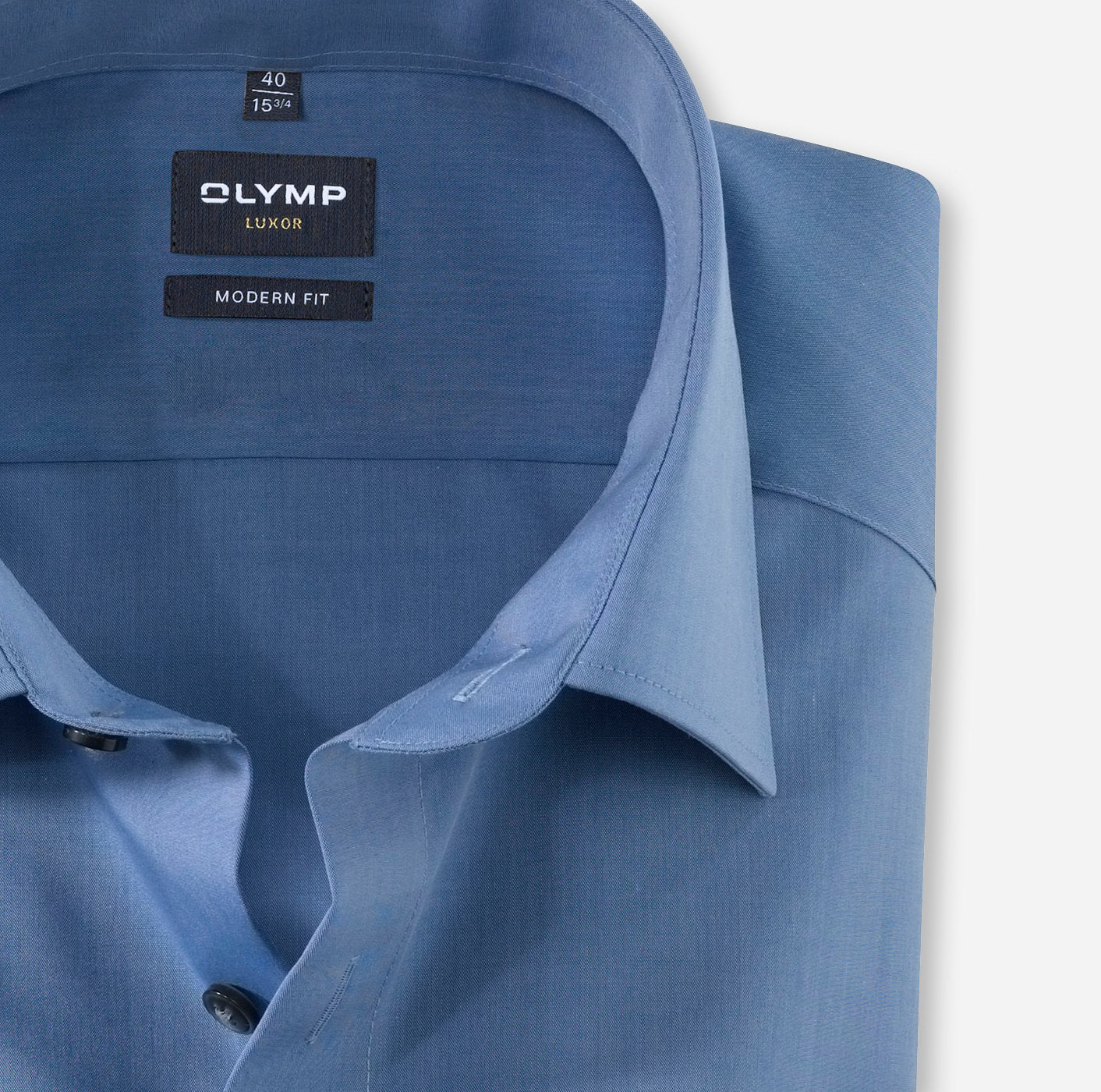 OLYMP CHAMBRAY LANGARM HEMD MODERN FIT BLAU