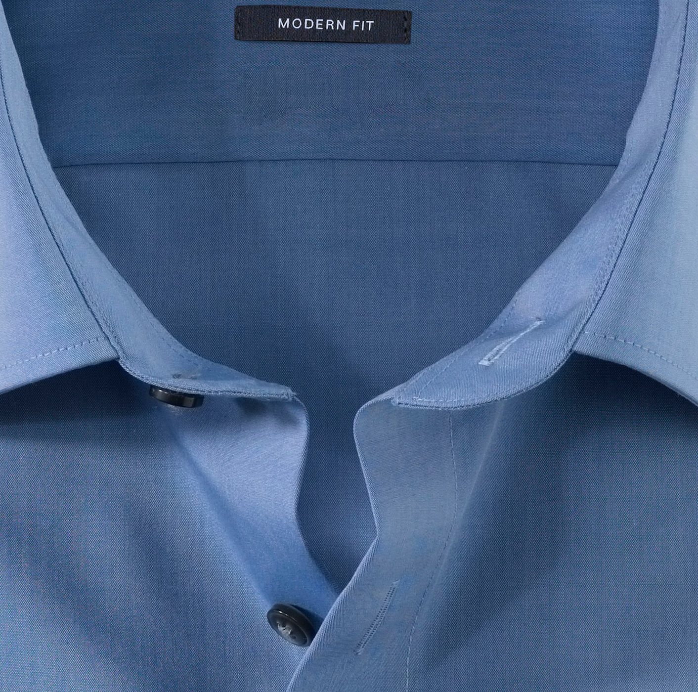 OLYMP CHAMBRAY LANGARM HEMD MODERN FIT BLAU