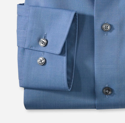 OLYMP CHAMBRAY LANGARM HEMD MODERN FIT BLAU