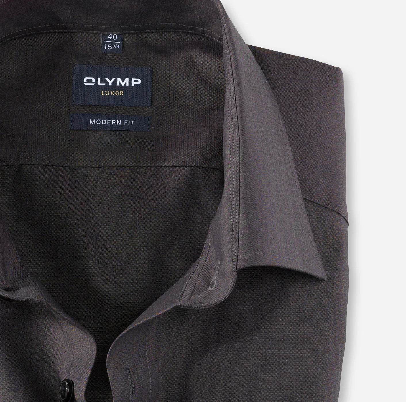 OLYMP CHAMBRAY LANGARM HEMD MODERN FIT ANTHRAZIT