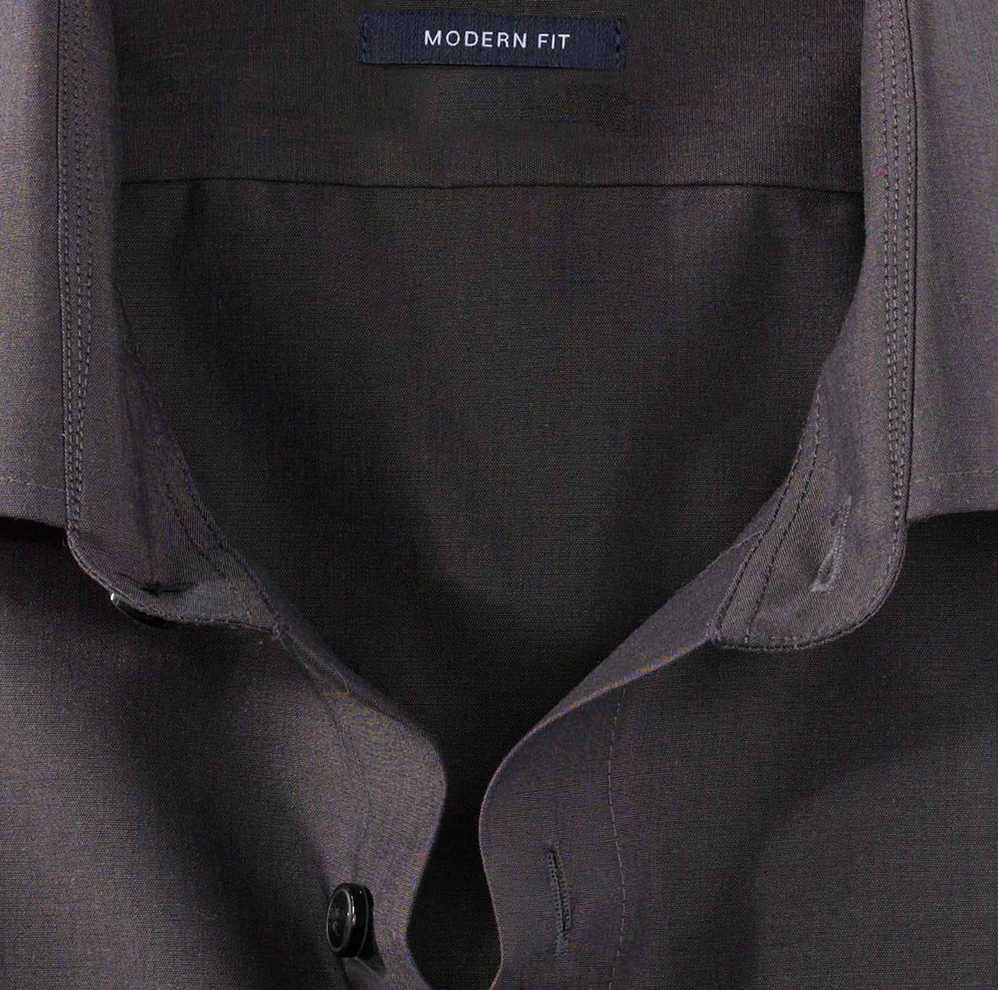 OLYMP CHAMBRAY LANGARM HEMD MODERN FIT ANTHRAZIT