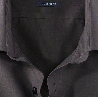 OLYMP CHAMBRAY LANGARM HEMD MODERN FIT ANTHRAZIT