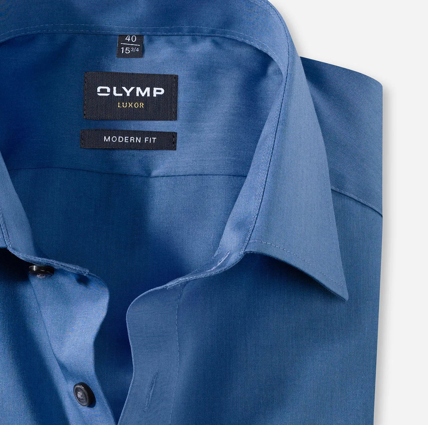 OLYMP CHAMBRAY LANGARM HEMD MODERN FIT INDIGO
