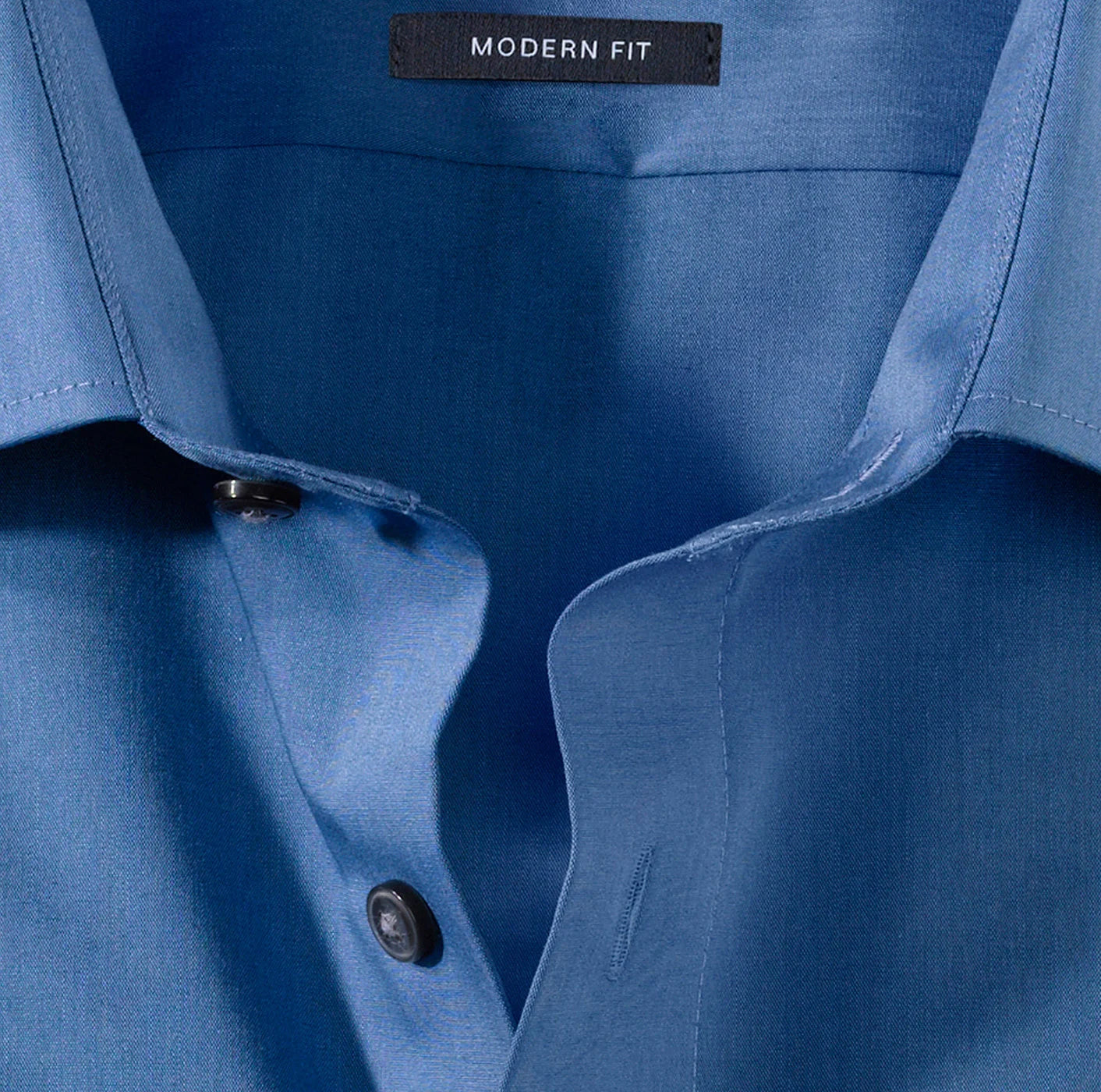 OLYMP CHAMBRAY LANGARM HEMD MODERN FIT INDIGO