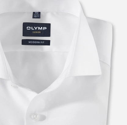 OLYMP UNI LANGARM HEMD MODERN FIT WEISS