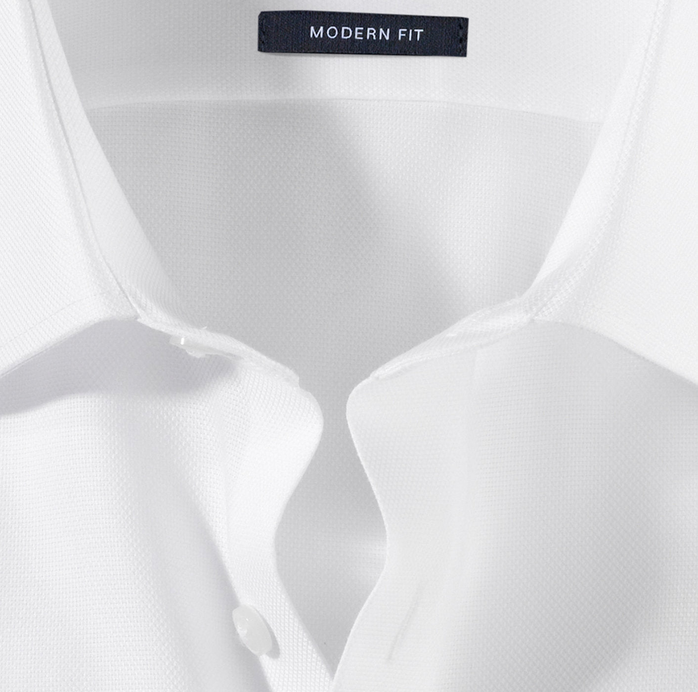OLYMP NATTÉ LANGARM HEMD MODERN FIT WEISS
