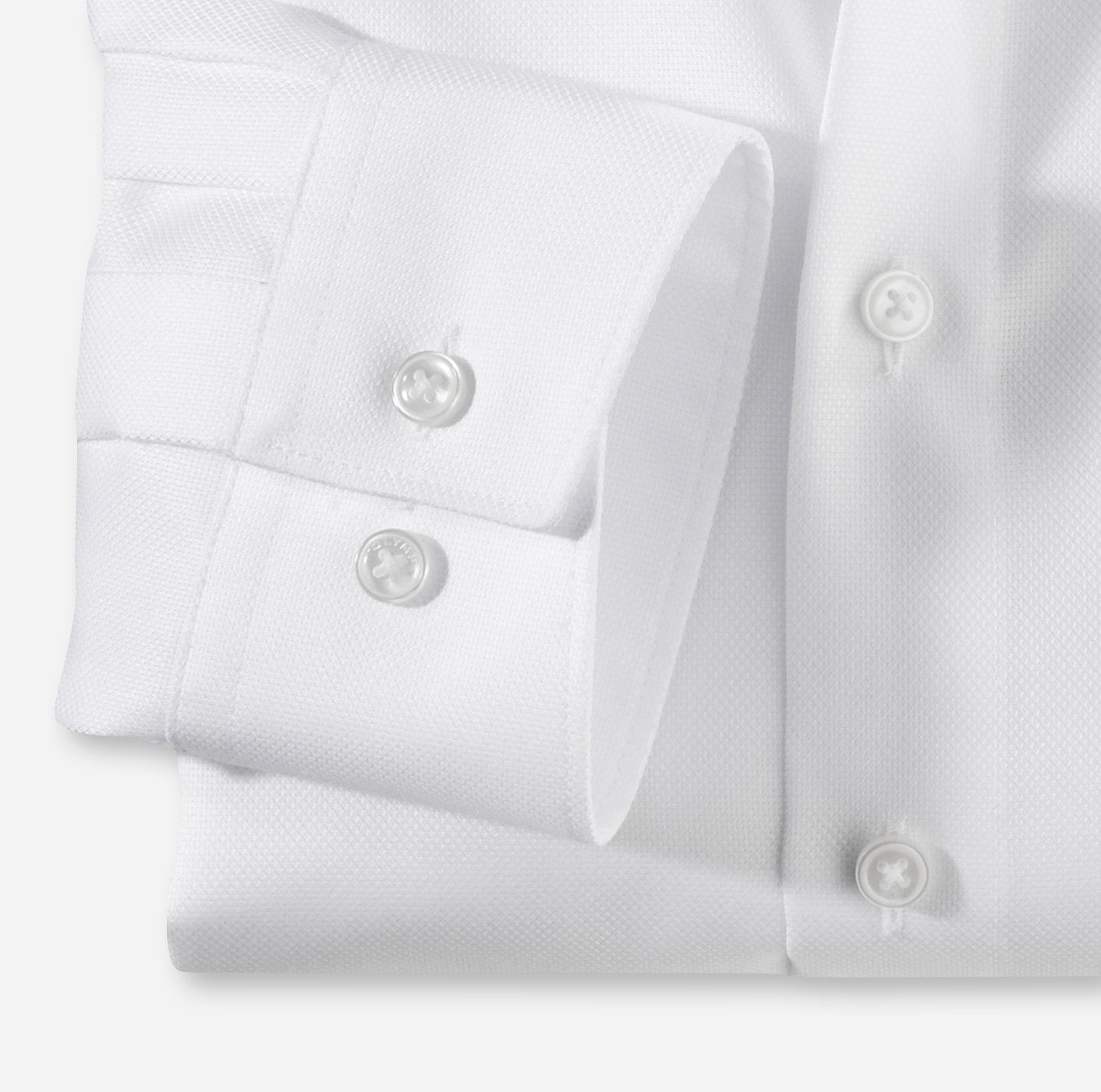 OLYMP NATTÉ LANGARM HEMD MODERN FIT WEISS