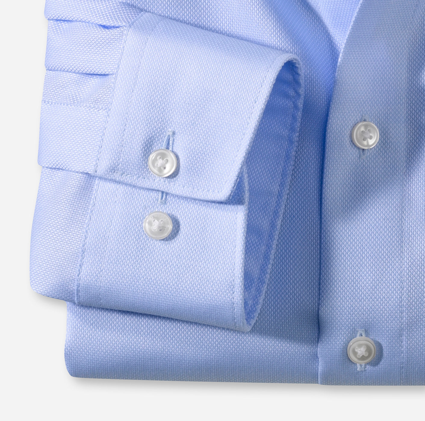 OLYMP NATTÉ LANGARM HEMD MODERN FIT HELLBLAU