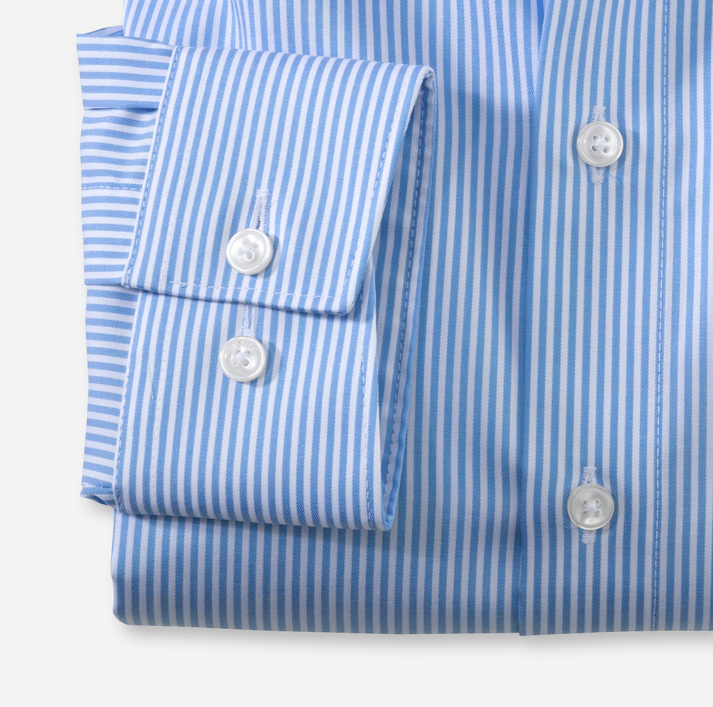 OLYMP LUXOR COMFORT FIT TWILL LANGARM HEMD HELLBLAU GESTREIFT