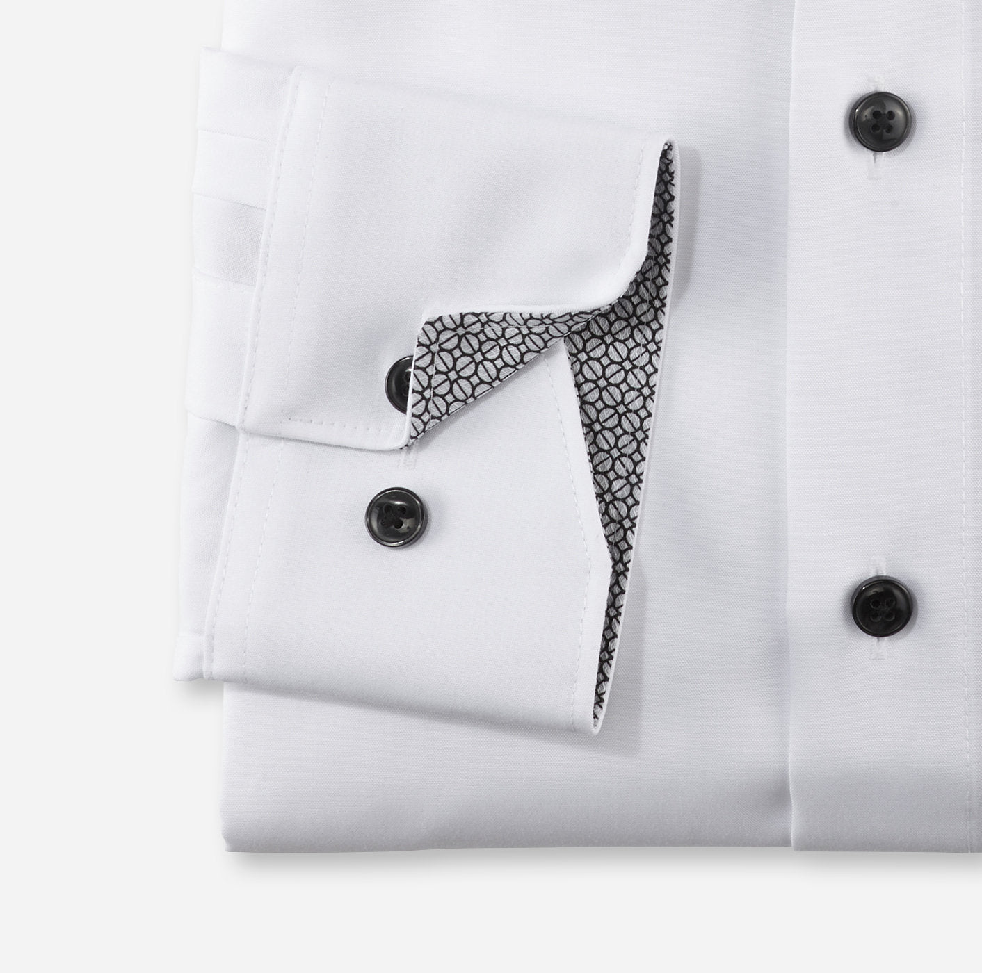 OLYMP UNI LANGARM HEMD MODERN FIT ANTHRAZIT MIT PATCHUNG