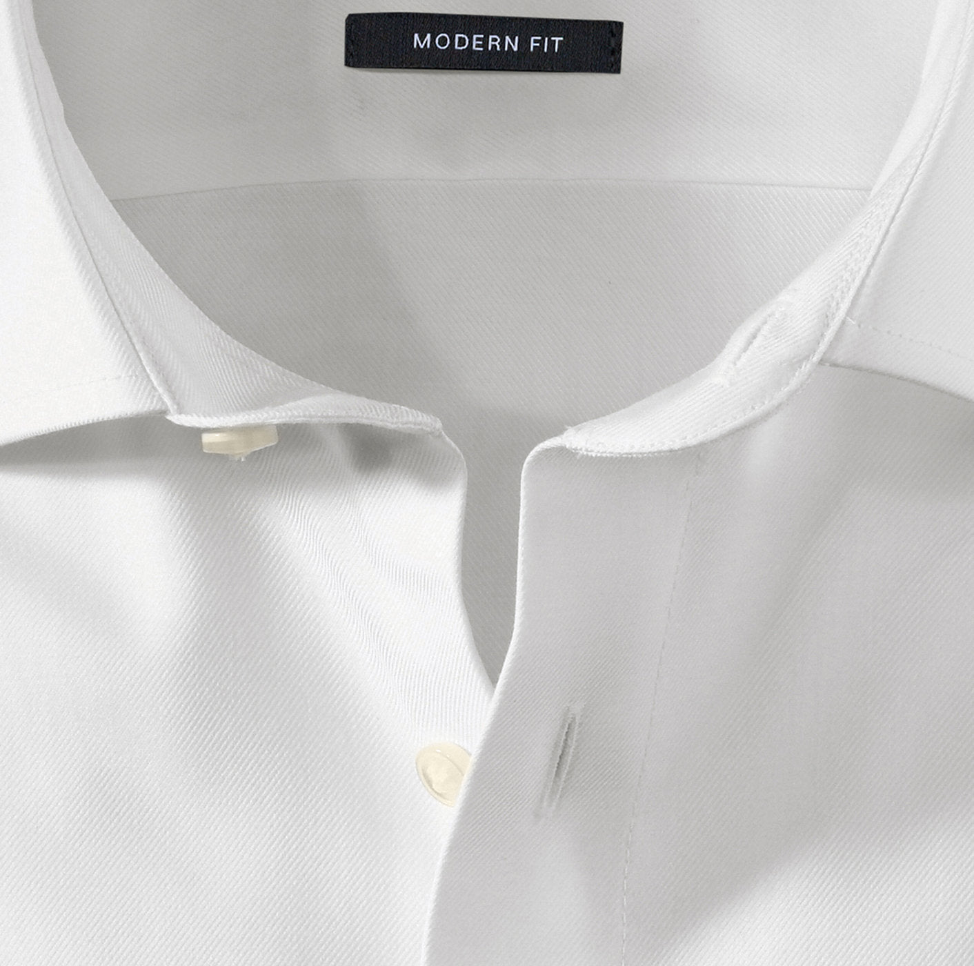 OLYMP TWILL LANGARM HEMD MODERN FIT WEISS