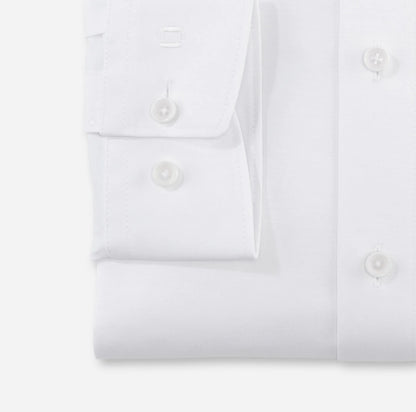 OLYMP JERSEY LANGARM HEMD MODERN FIT WEISS