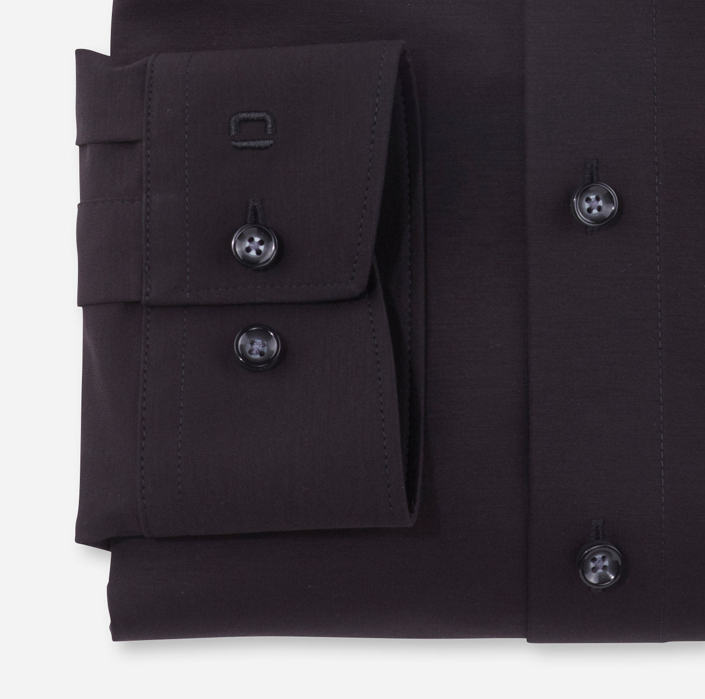 OLYMP JERSEY LANGARM HEMD MODERN FIT SCHWARZ