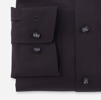 OLYMP JERSEY LANGARM HEMD MODERN FIT SCHWARZ