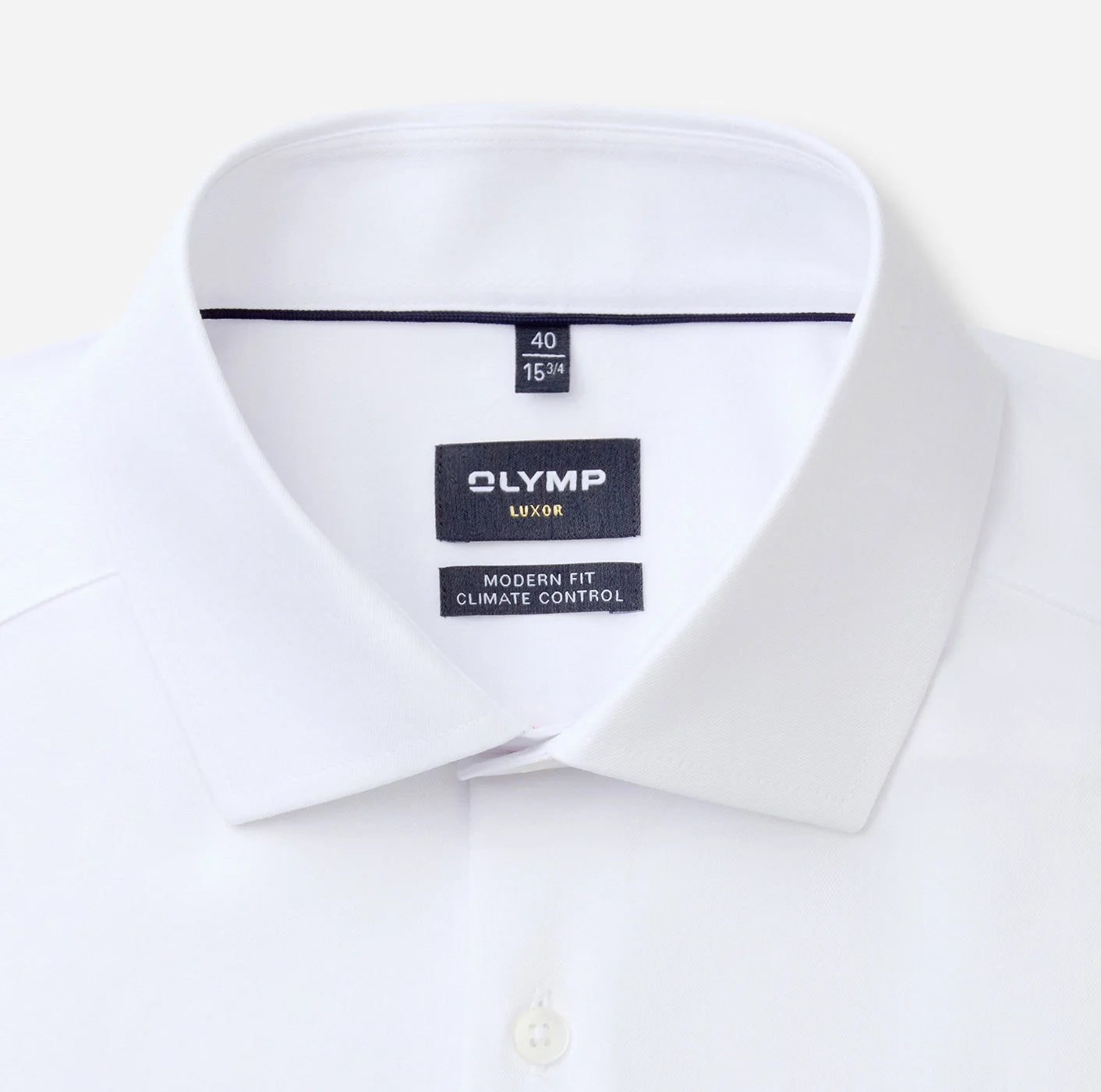 OLYMP TWILL LANGARM HEMD MODERN FIT WEISS