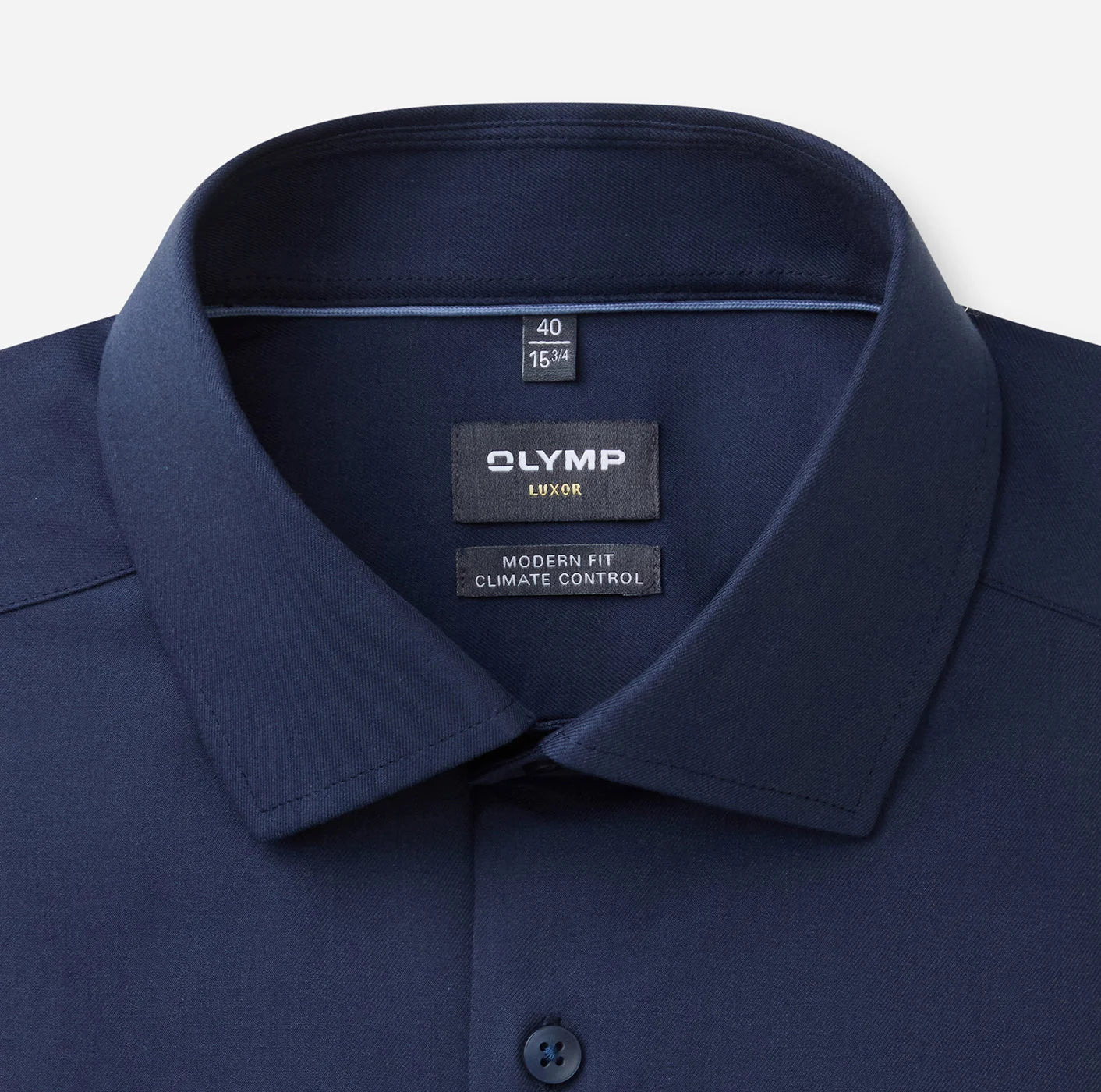 OLYMP TWILL LANGARM HEMD MODERN FIT MARINE