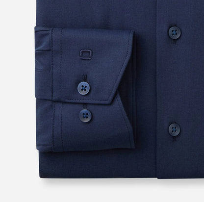 OLYMP TWILL LANGARM HEMD MODERN FIT MARINE