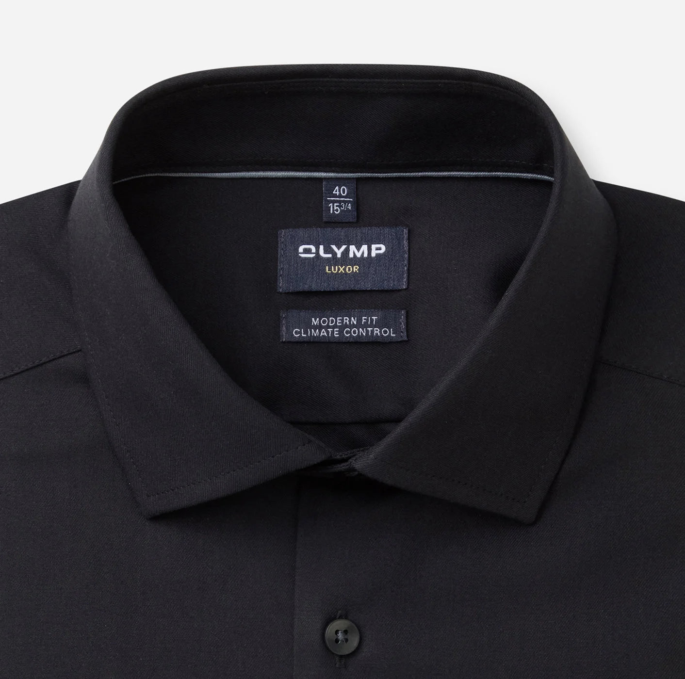 OLYMP TWILL LANGARM HEMD MODERN FIT SCHWARZ