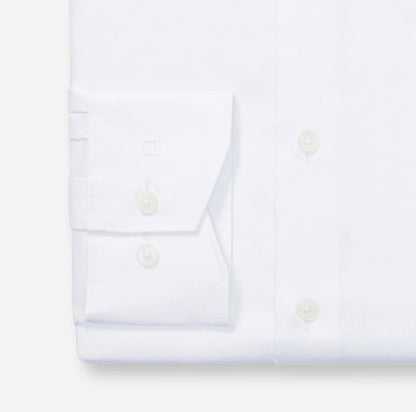 OLYMP SATIN LANGARM HEMD MODERN FIT WEISS