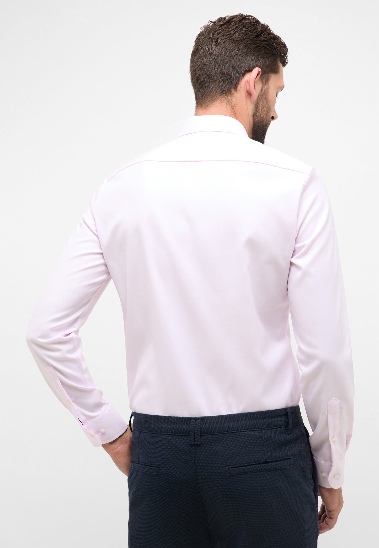 ETERNA LANGARM HEMD SLIM FIT COVER SHIRT TWILL ROSA