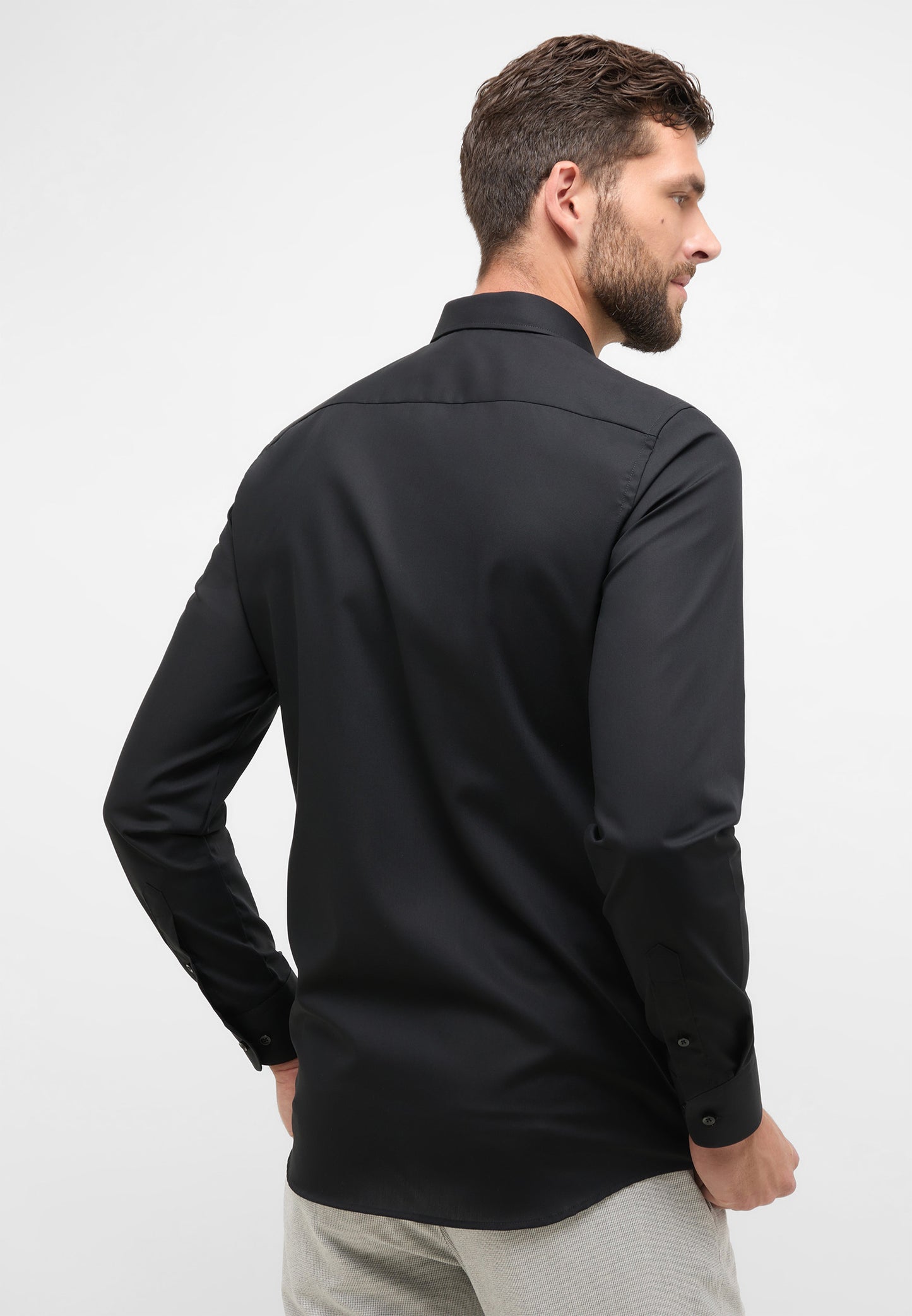 ETERNA LANGARM HEMD SLIM FIT ORIGINAL SHIRT SCHWARZ