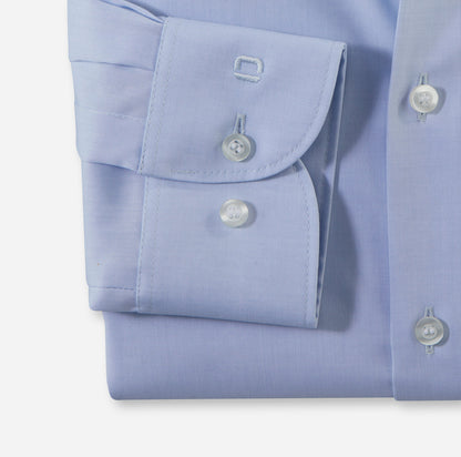 OLYMP LEVEL FIVE BODY FIT CHAMBRAY LANGARM HEMD HELLBLAU
