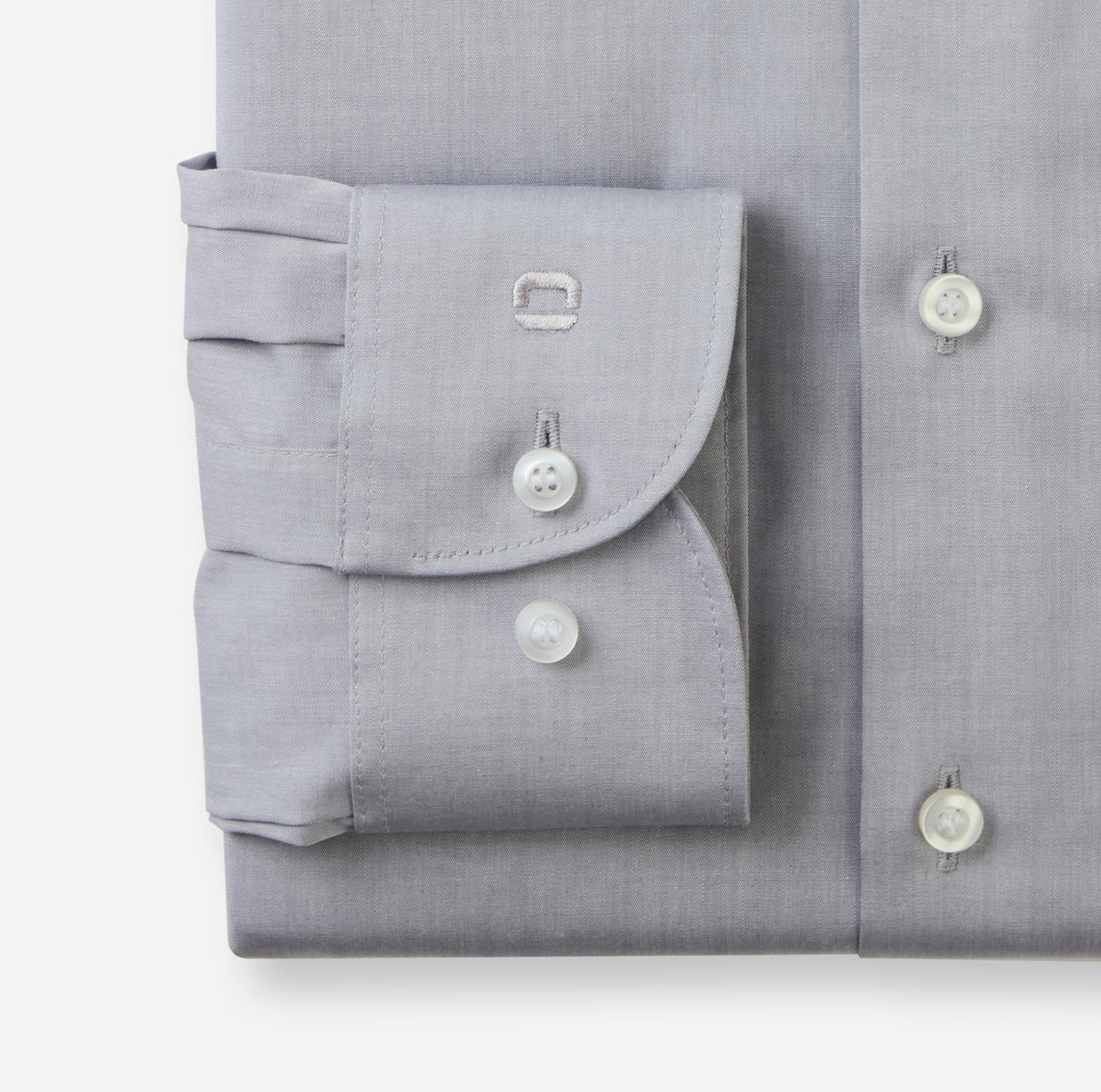 OLYMP LEVEL FIVE BODY FIT CHAMBRAY LANGARM HEMD MITTELGRAU