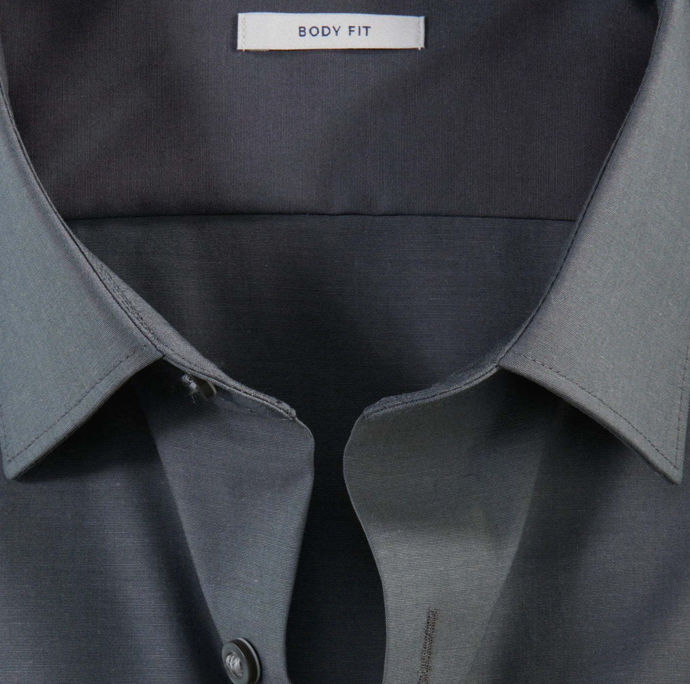OLYMP LEVEL FIVE BODY FIT CHAMBRAY LANGARM HEMD ANTHRAZIT