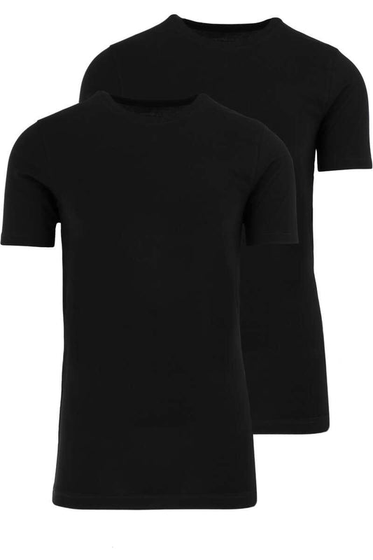 MARVELIS T-SHIRT KURZARM DOPPELPACK SCHWARZ