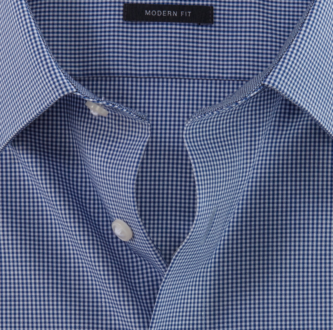 OLYMP KARO LANGARM HEMD MODERN FIT KARIERT ROYAL BLAU