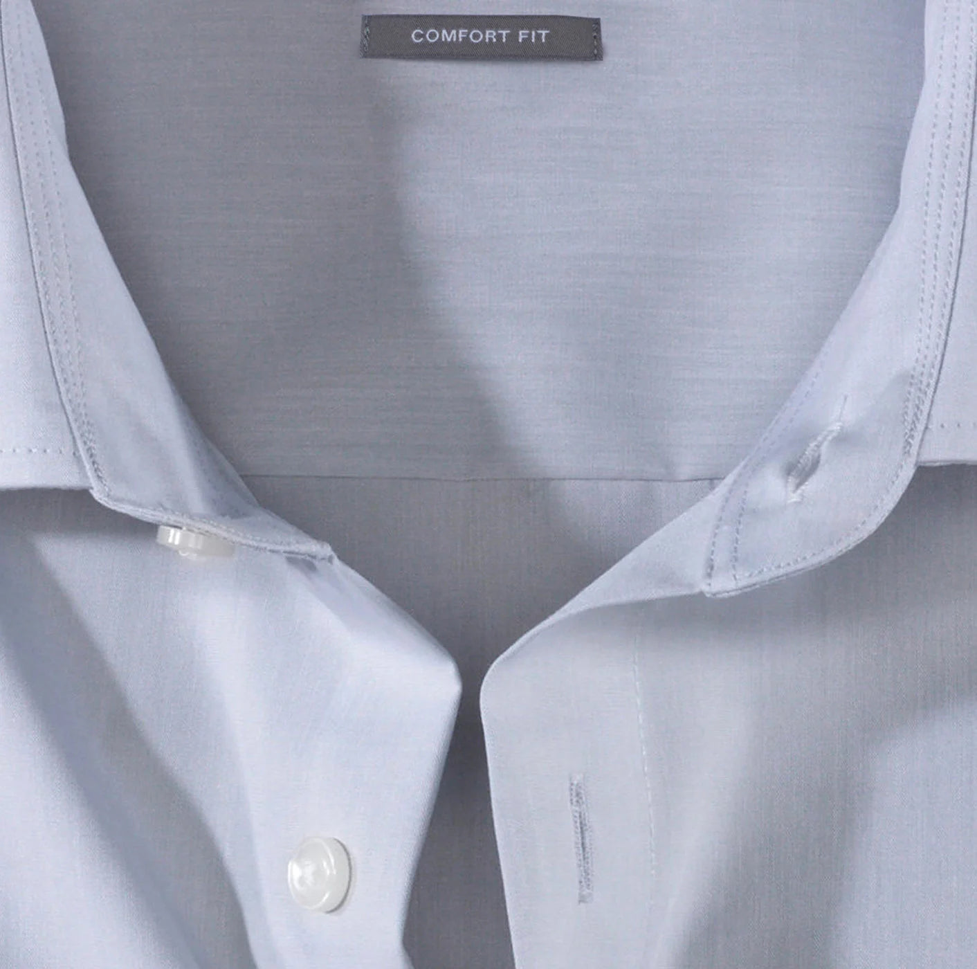 OLYMP LUXOR COMFORT FIT CHAMBRAY LANGARM HEMD SILBERGRAU