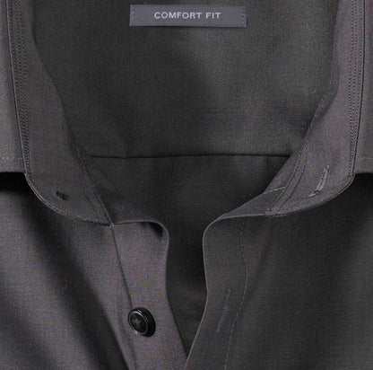 OLYMP LUXOR COMFORT FIT CHAMBRAY LANGARM HEMD ANTHRAZIT