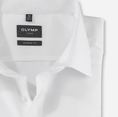 OLYMP UNI LANGARM HEMD MODERN FIT WEISS
